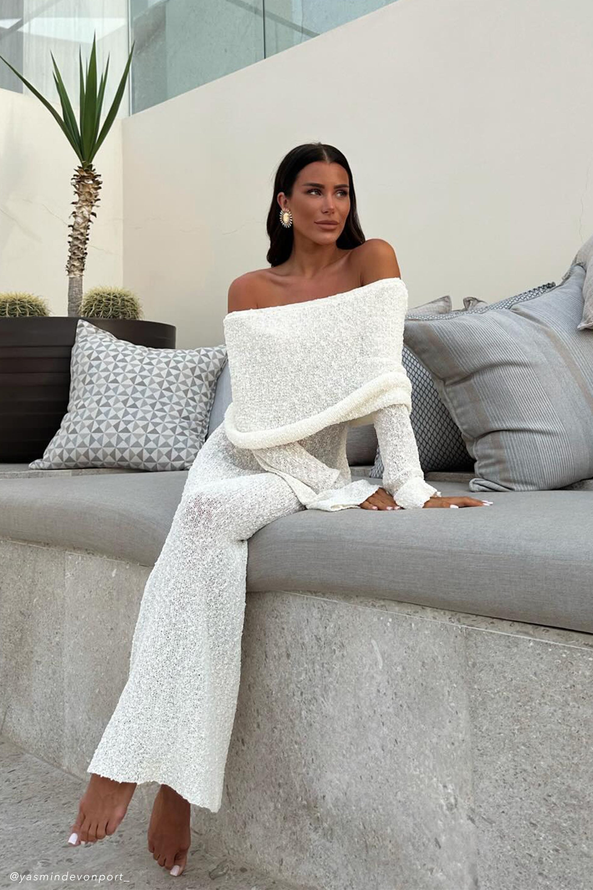 Marisol Boucle Maxi Dress