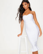 White Bandage Midi Dress