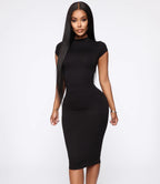 Black Midi Dress