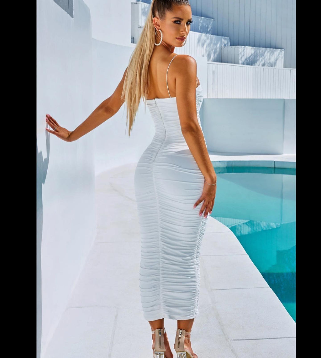 White Midi Dress